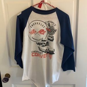 Vintage chevy corvette long sleeve tee shirt